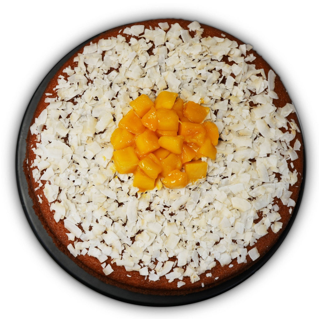 ANDY ANAND CHOCOLATIER Sugar Free Mango Coconut Cake, Enjoy the Amazing Taste of a Classic Cake Without the Sugar, Dunked in Fresh Mango Puree, Traditional Recipe and Perfect for Guilt Free Celebrations (2.5 lb)