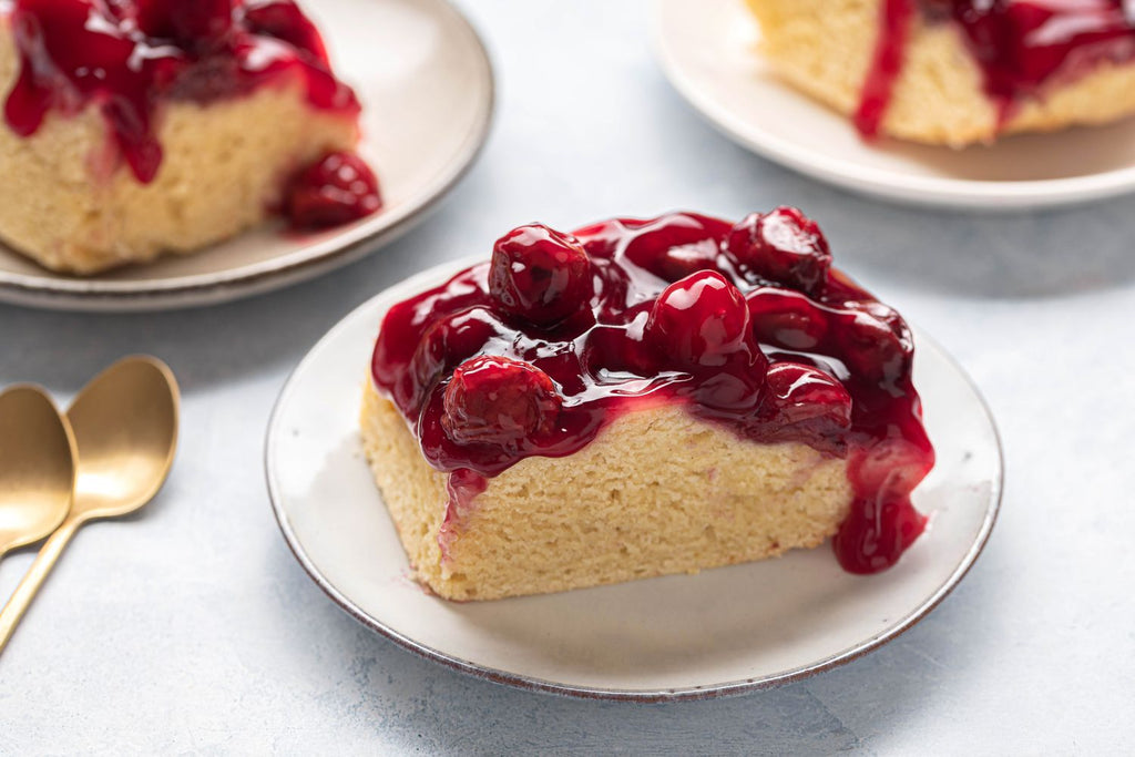 Andy Anand's Deliciously Indulgent Sugar Free Cherry Cake  9" - Soft Creamy & Moist Decadent Cakes From Bakery (2.9 lbs)