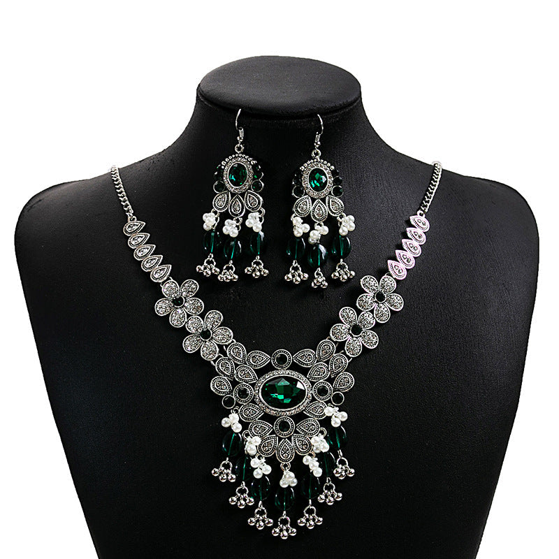 European And American Luxurious Exaggerating Jewelry Suit Retro