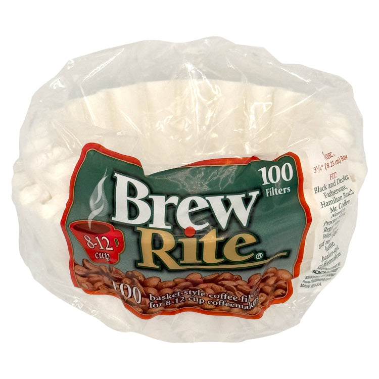 Brew Rite Basket Coffee Filters - 100 Count