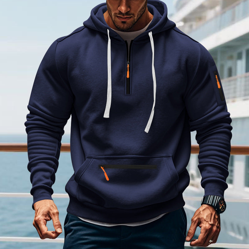 Casual Men's Sports Cargo Coat Regular Sleeve