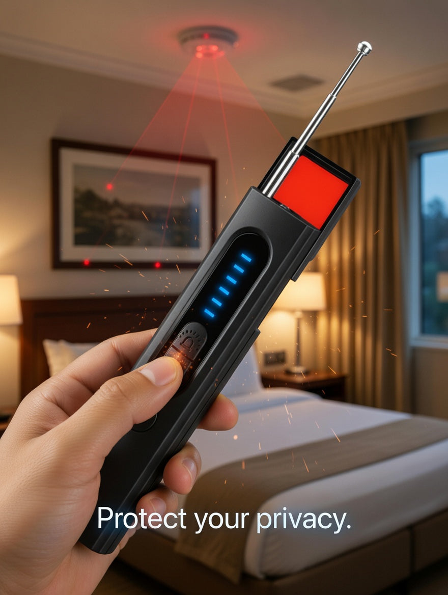 Wireless Signal & Hidden Camera Detector - Anti-Spy Bug Detector Device