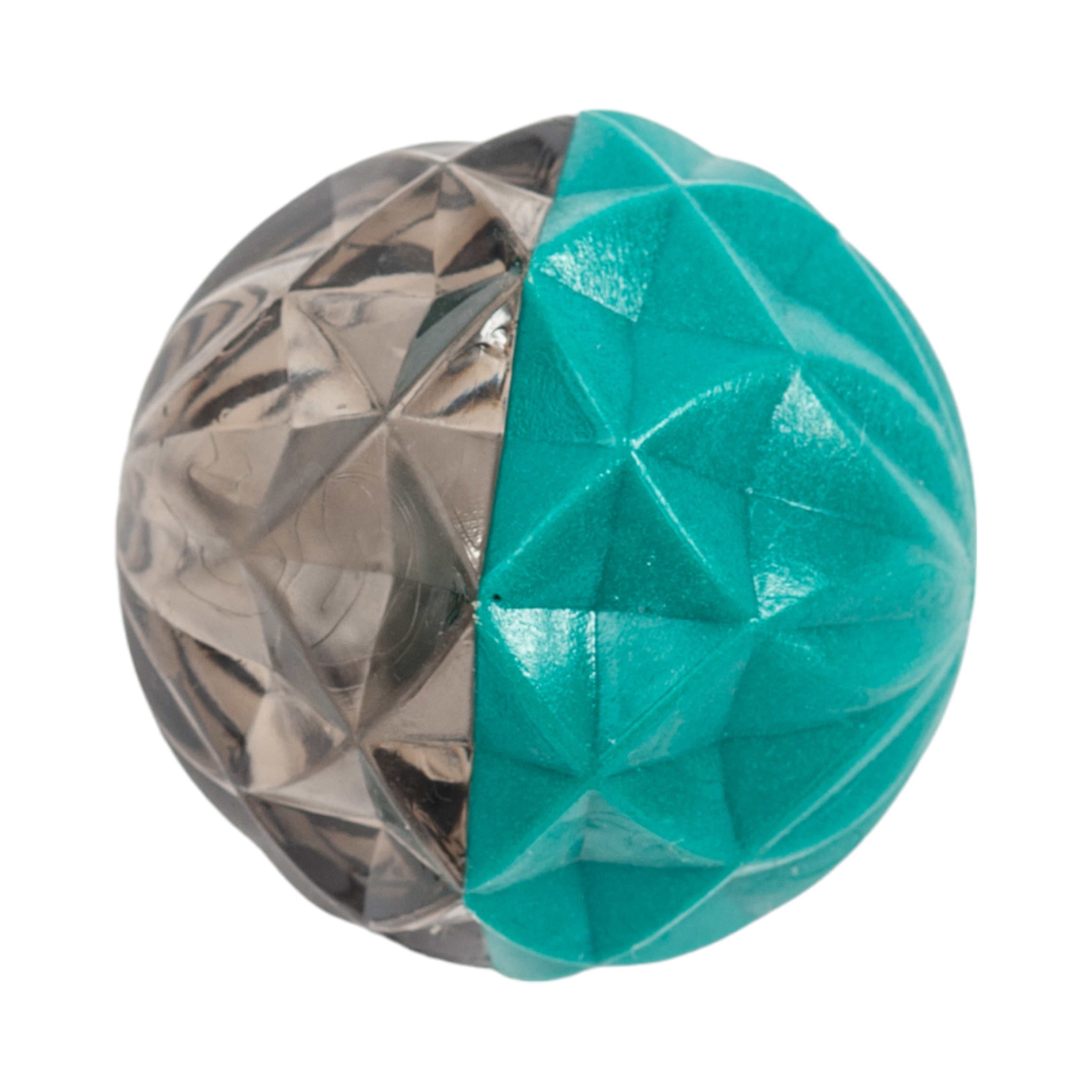 Country Living Geometric Textured Ball Dog Chew Toy, Interactive Rubber Toy for Mental Stimulation – Small