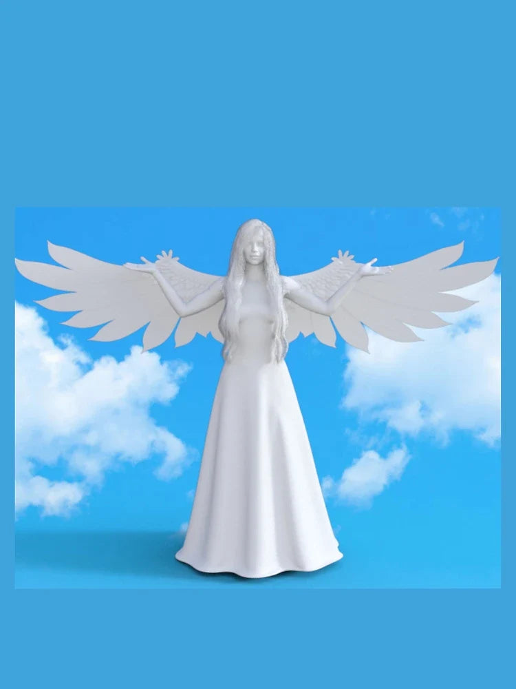 KD's White Angel Statue in the Sky
