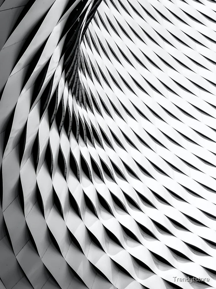 Black and white 3D print