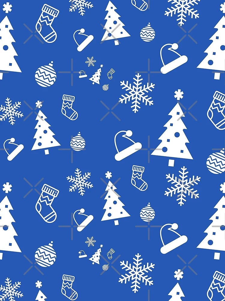 Christmas Pattern (Blue)