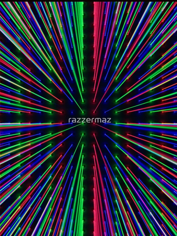 Colored 3d laser look design
