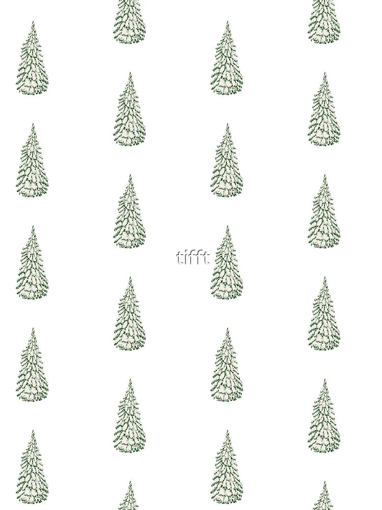 Snowy evergreen tree