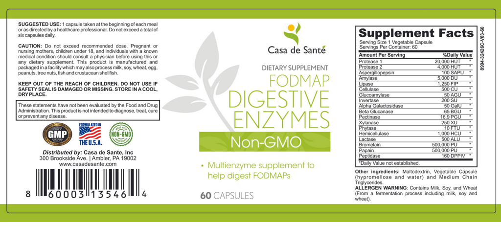 GLP-1 Digestive Enzyme Companion — Low FODMAP, MD PhD Formulated