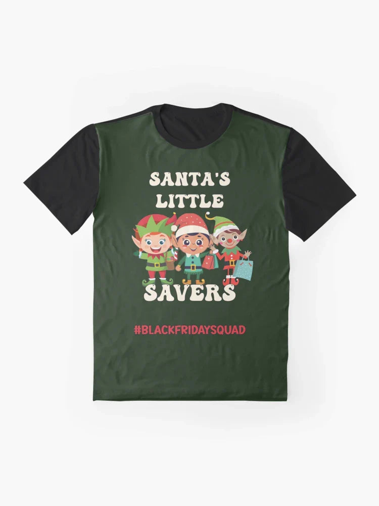 Funny Black Friday Squad Santa's Little Savers Christmas