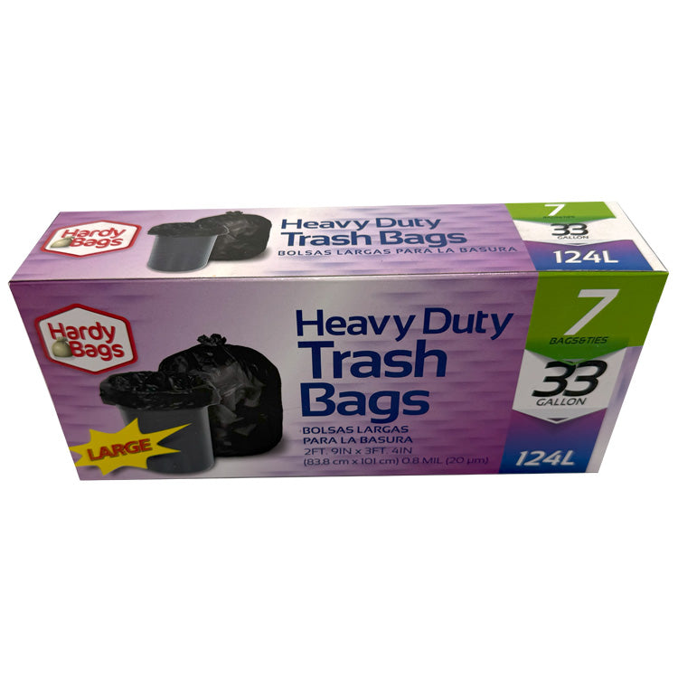 33 Gallon Heavy Duty Trash Bags - 7 Count