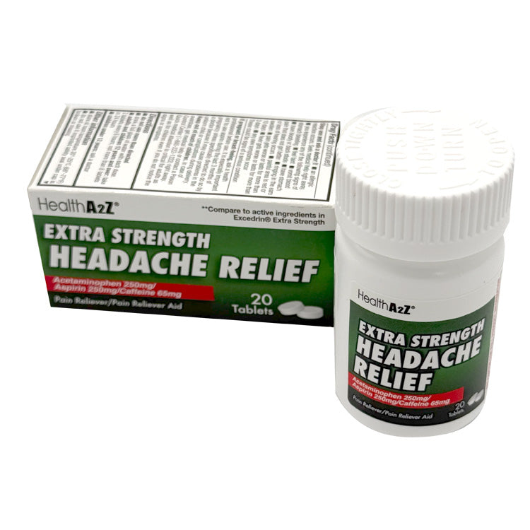 A2Z Extra Strength Headache Tablets - 20 Count