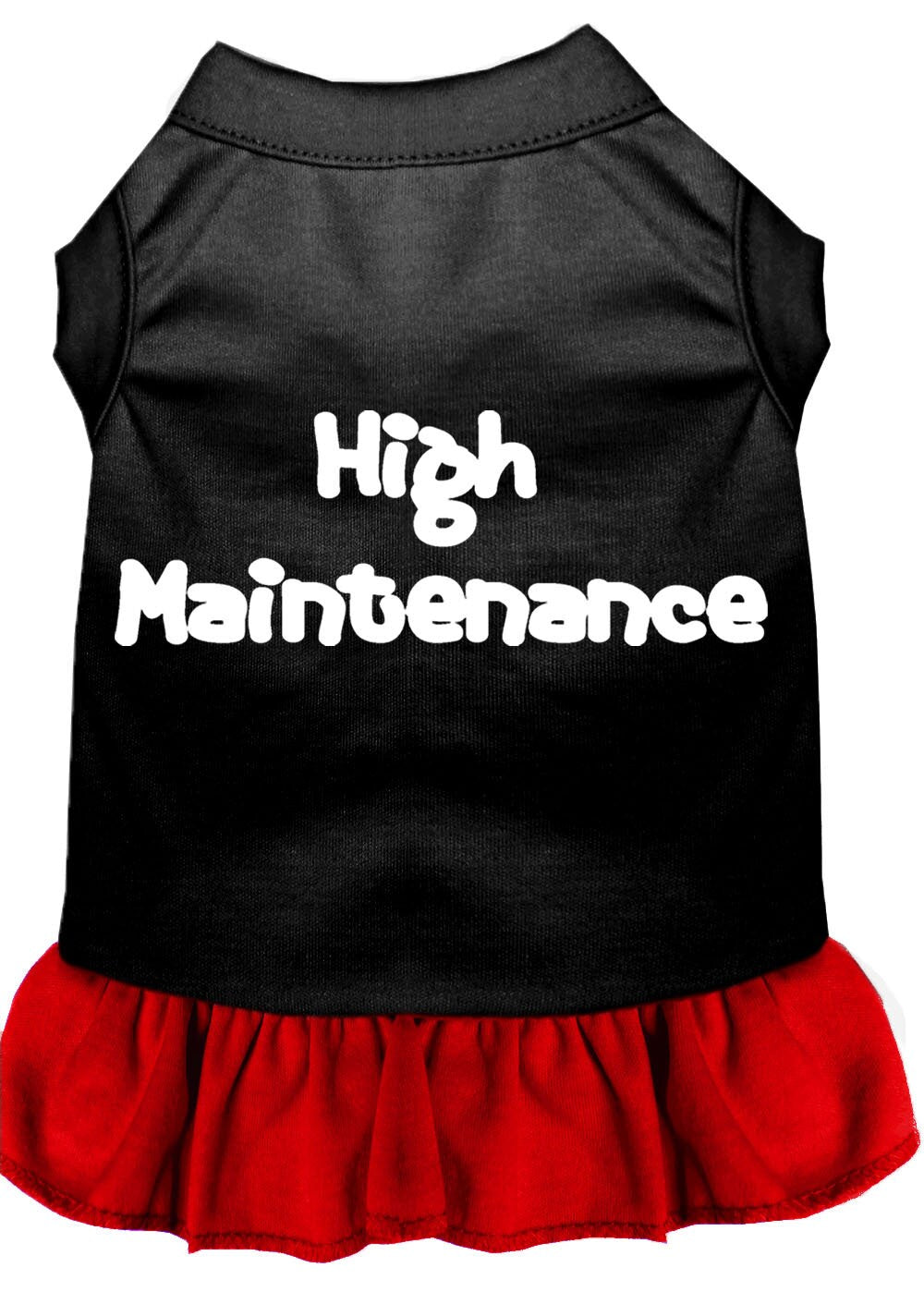 Pet Dress Screen Printed, "High Maintenance"