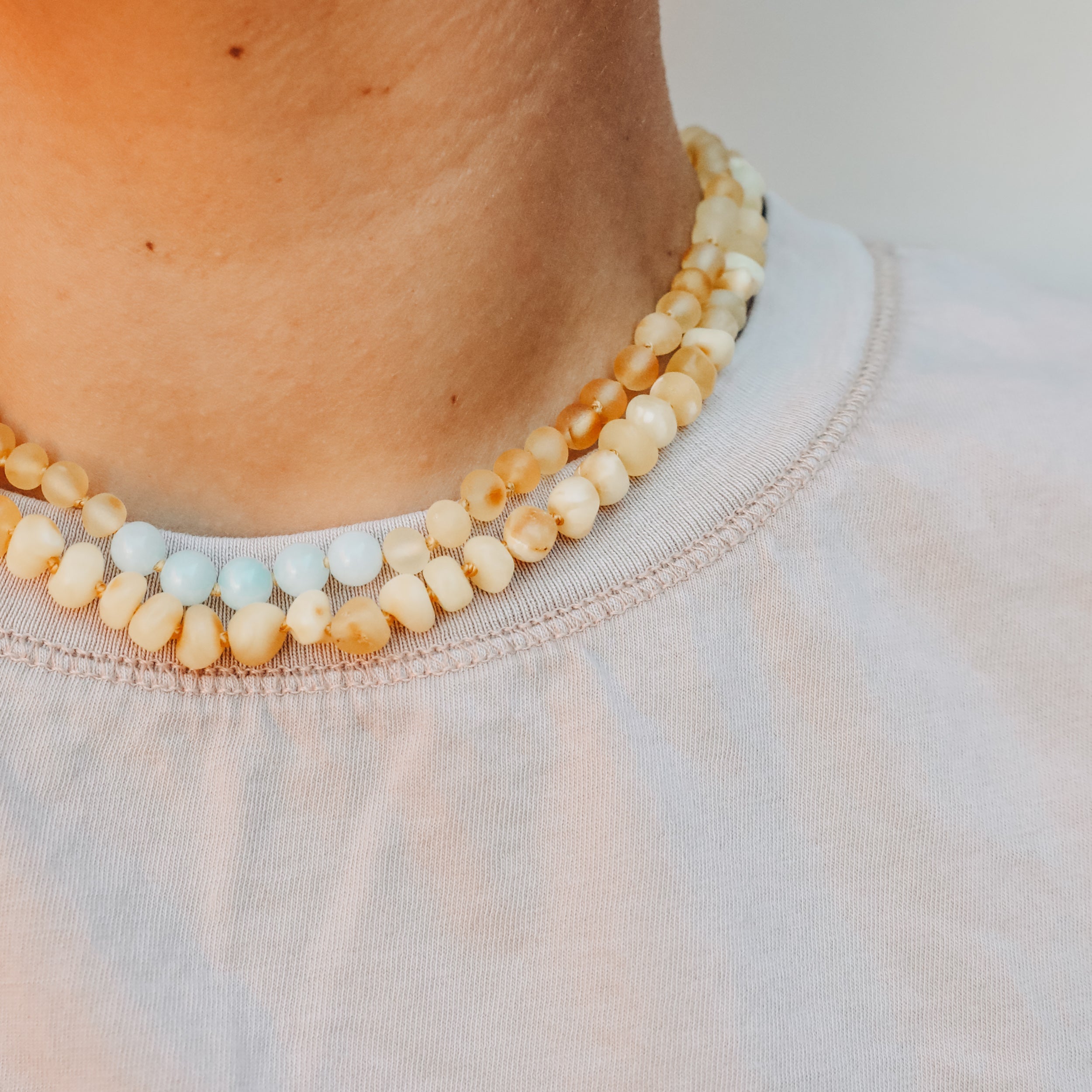 Raw Butterscotch Baltic Amber || Necklace - Necklace image