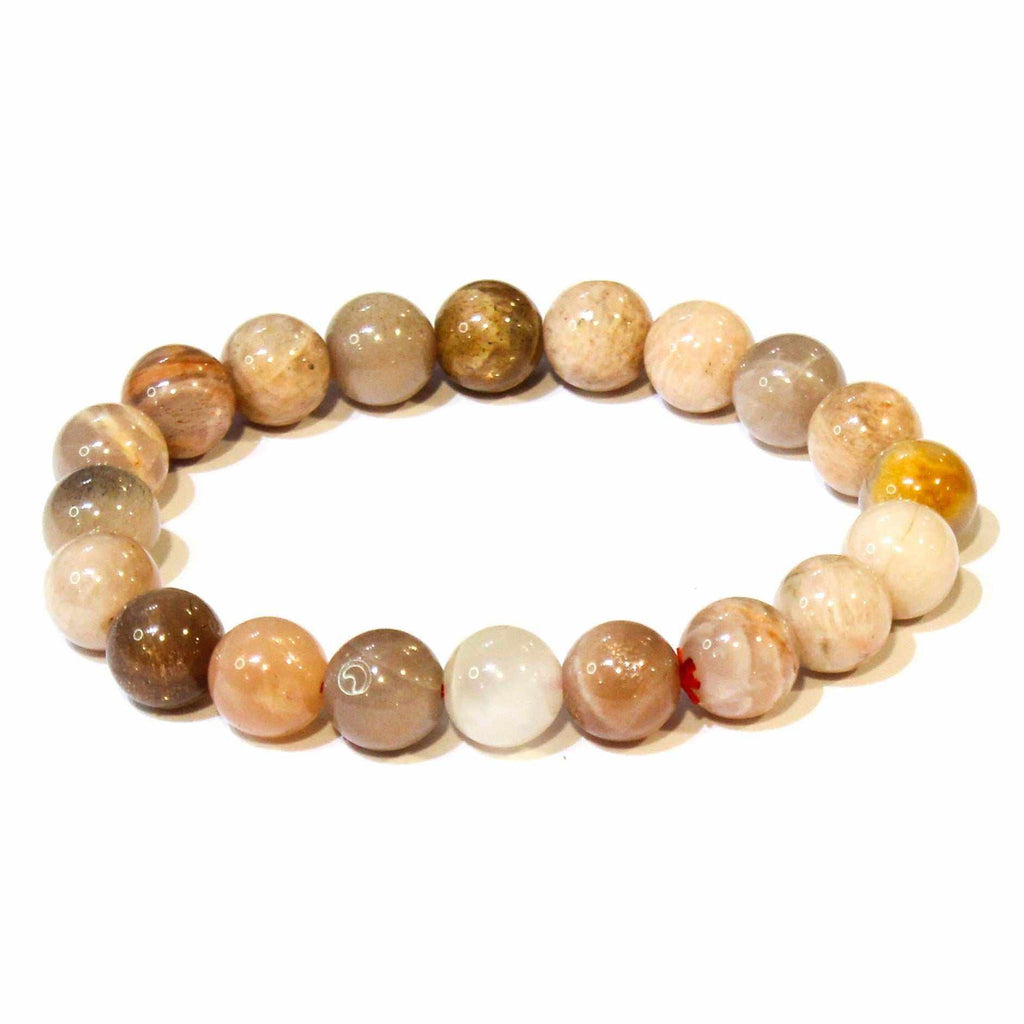 Moonstone Round Bead Bracelet - Traveler's Blessing