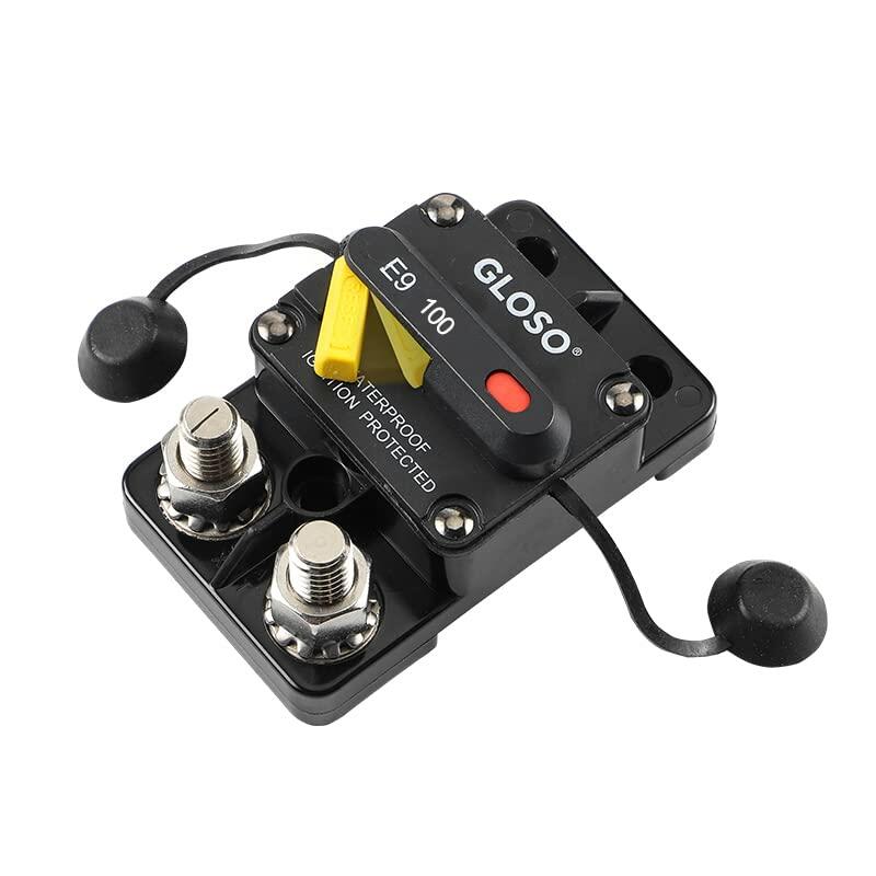GLOSO 60A E9T Single Pole Thermal Circuit Breaker Manual Reset Automotive