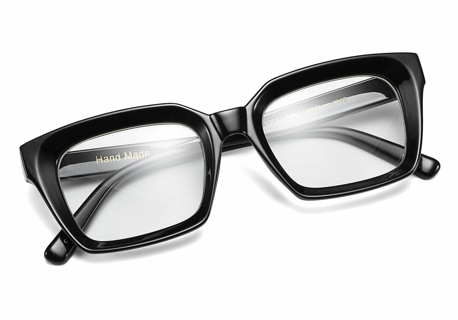 FEISEDY B2461 Square Thick Eyeglasses Frame Classic Unisex Eyewear