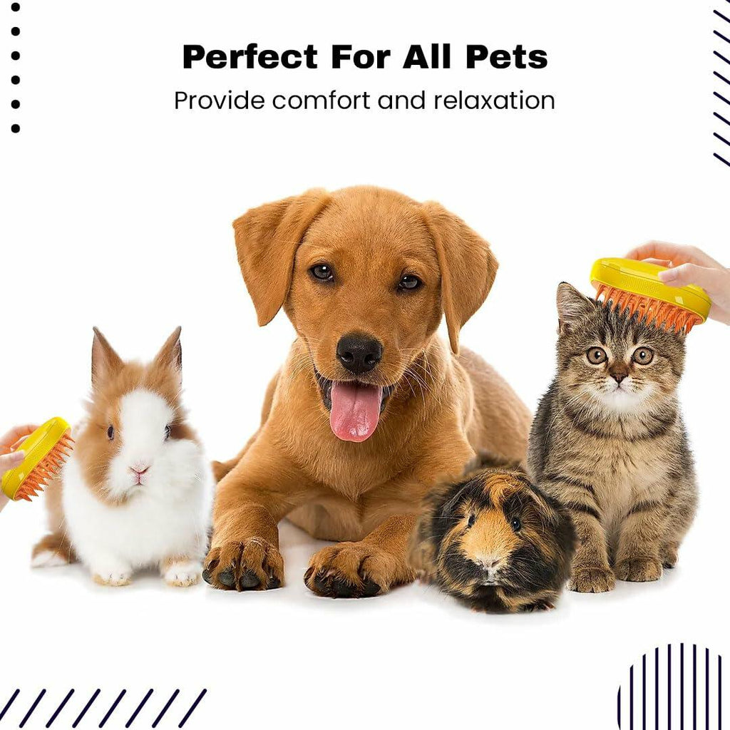 Renforcer 3-in-1 Silicone Cat Brush Groomer Massager Shedding Grooming