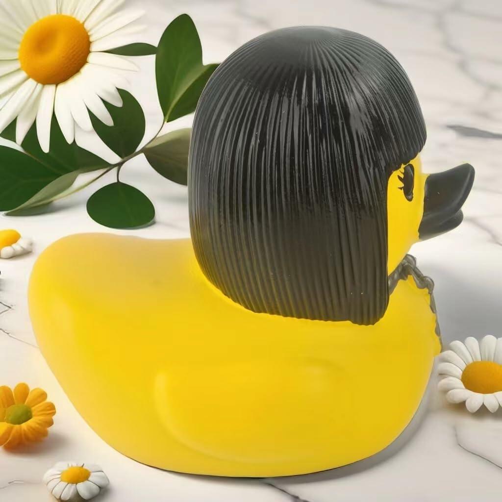 Gothic Dark Resin Satanic Duck 3.15 Inch Black Vintage Home Decor