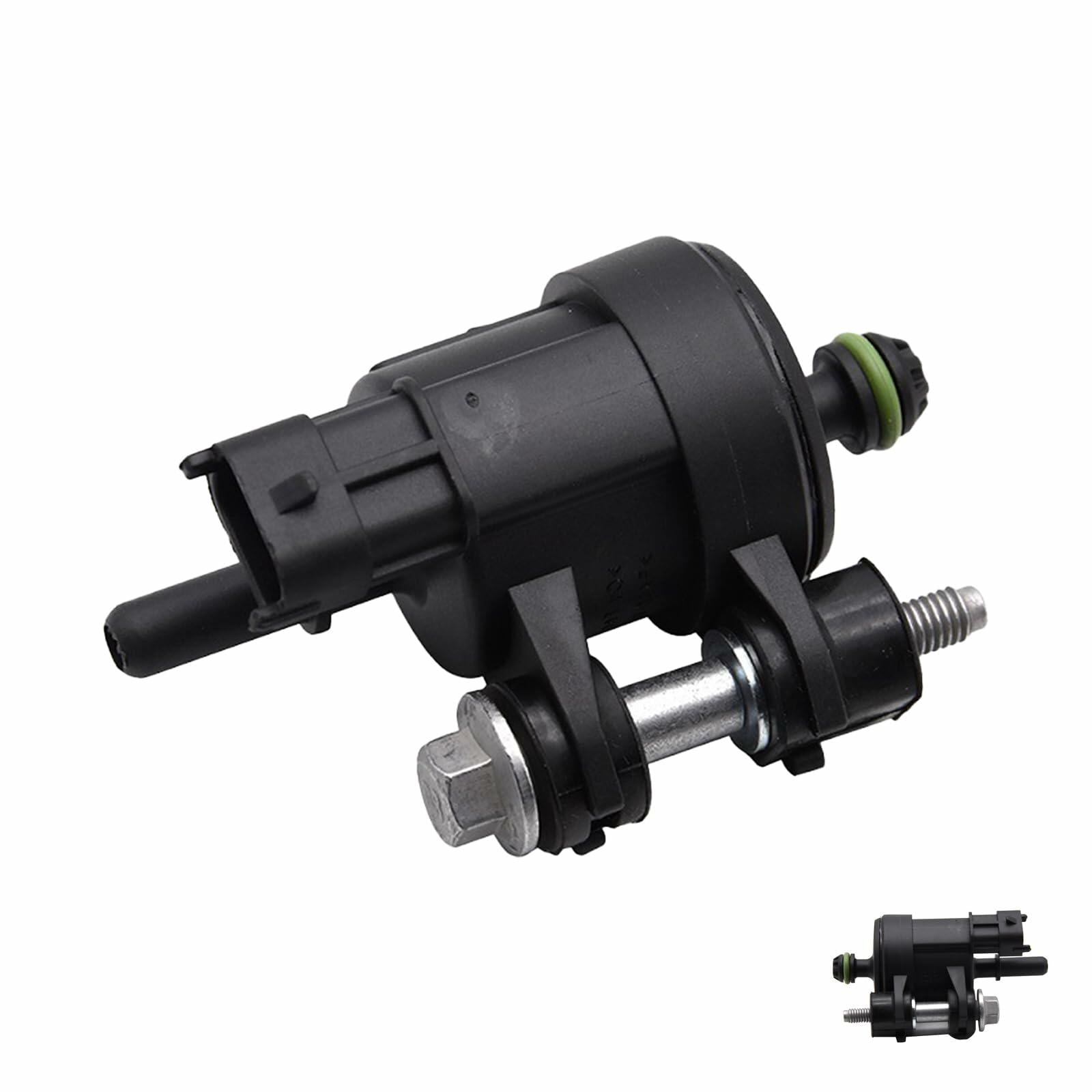 Yonput Car Vapor Canister Purge Valve Durable Vacuum Vent Valve Black
