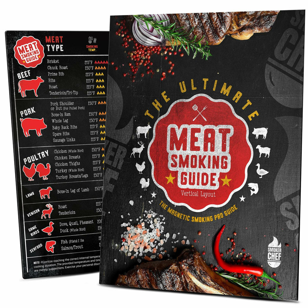Santa's Meat Smoking Guide Pellet Grill Accessories Wood Time Temp