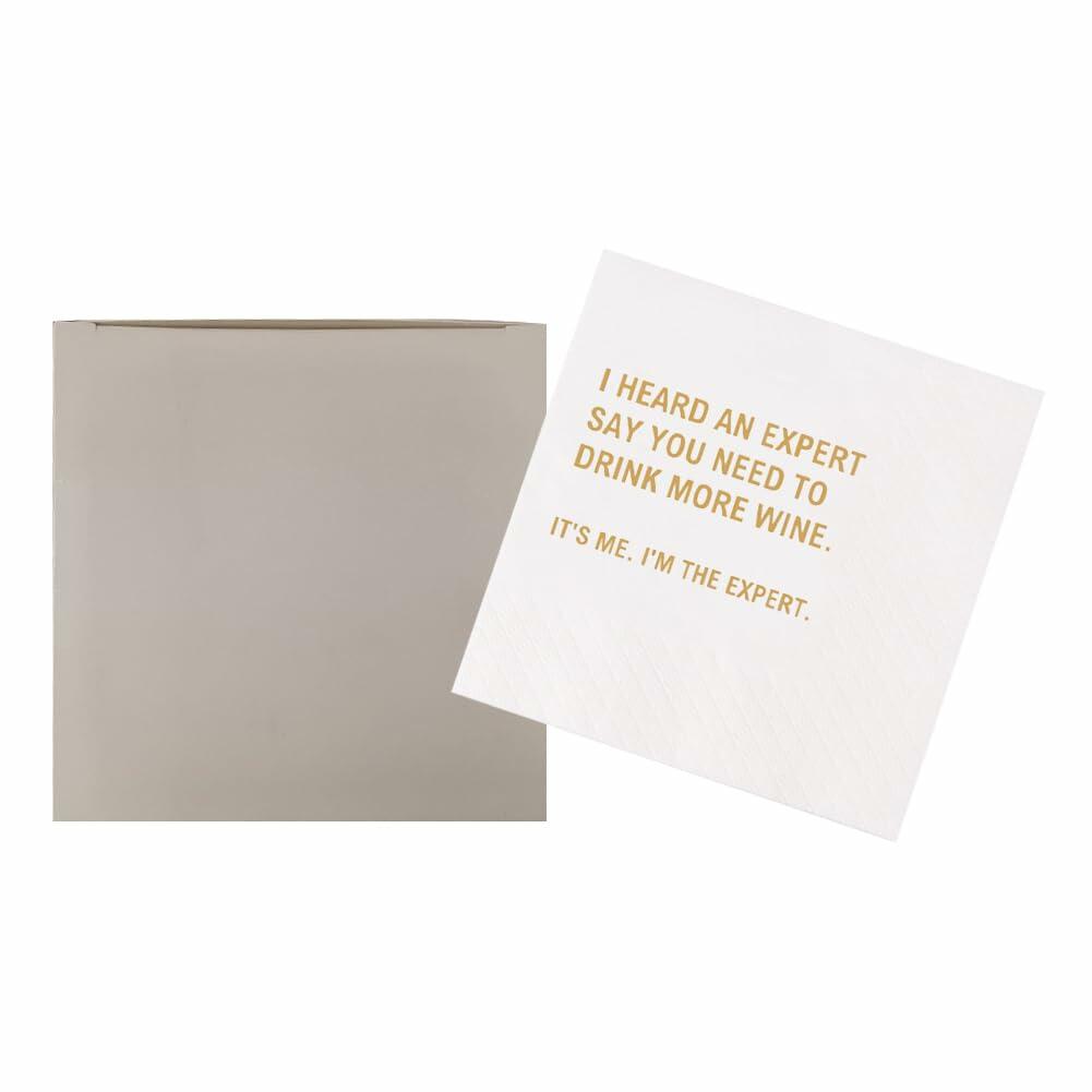 VOWFOO Funny Quote Cocktail Napkins 100pcs 4.5x4.5in 2-ply We Were Cool