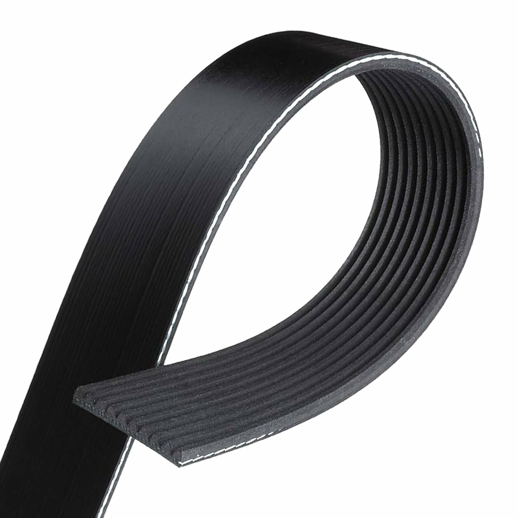 PartsBroz K060763 Micro-V Serpentine Drive Belt Compatible with Gates Black