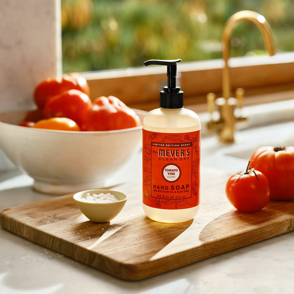 MRS. MEYER'S CLEAN DAY Liquid Hand Soap Tomato Vine Scent 12.5oz Red