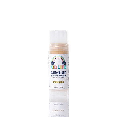 Kidlife Arms Up Natural Deodorant for Kids- NEW 3 oz oval container