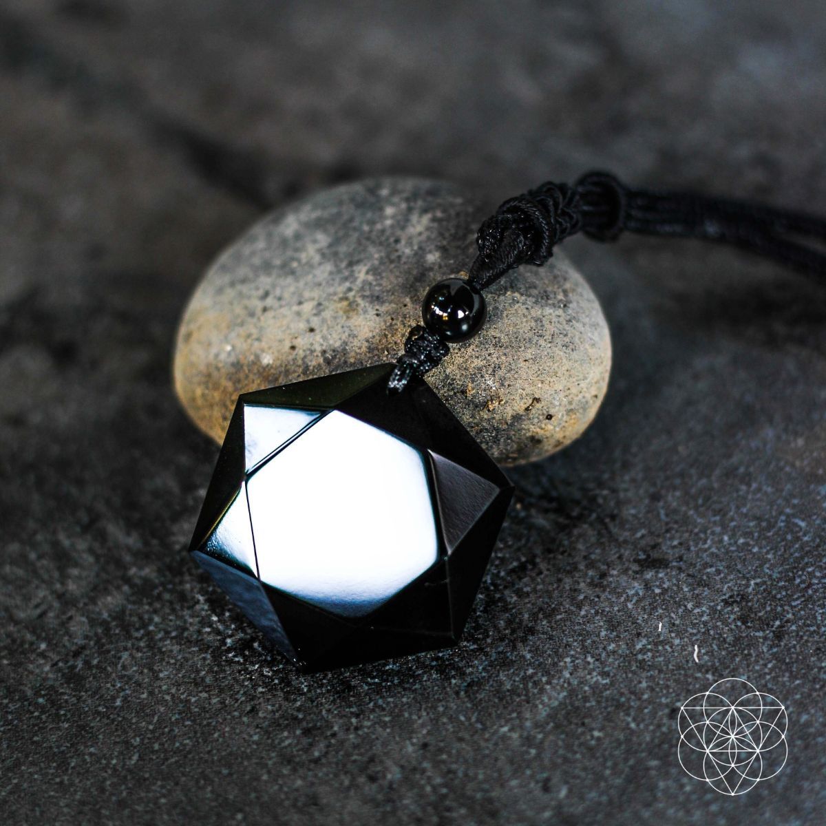Premium Black Obsidian Talisman - Pendant Necklaces image