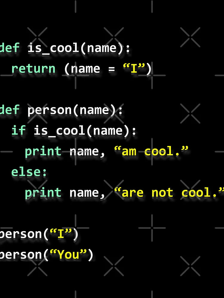 I am Cool Python Programming | Hilarious Code | 3D effect