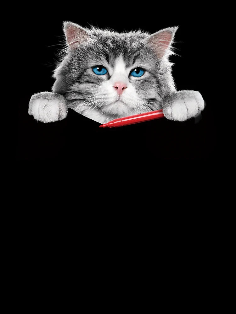 3d Cat with Pen