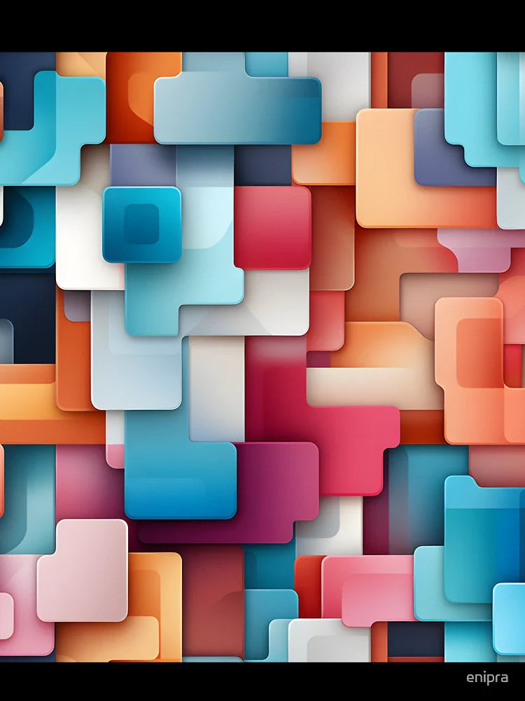 Colorful 3d abstract pattern