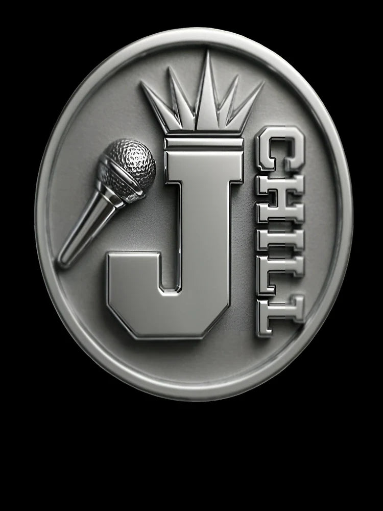 J-Chill Chrome 3D Logo
