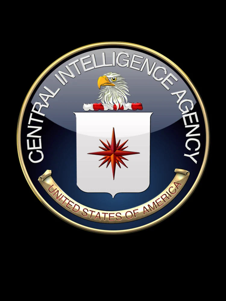 Central Intelligence Agency  CIA Emblem 3D on Black Velvet