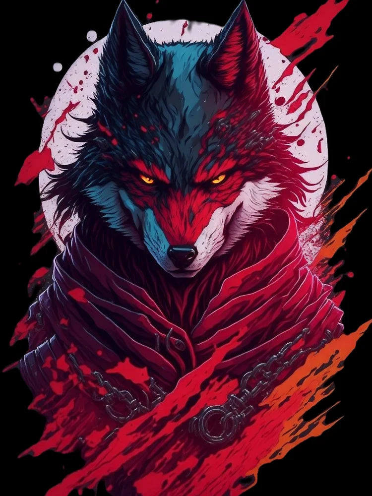 The great Fighting wolf