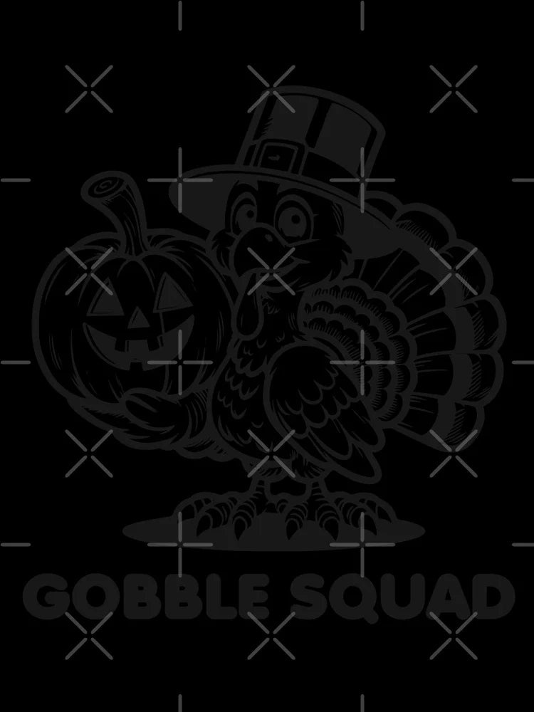 Gobble Squad | Funny Thanksgiving Group Design | Matching Turkey Day Quote | Festive Fall Family Graphic | Playful Holiday Celebration Typography