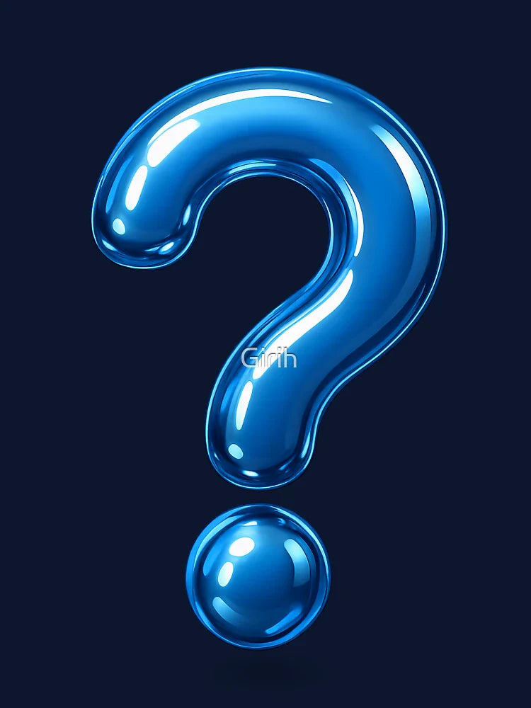 Question mark of clarity