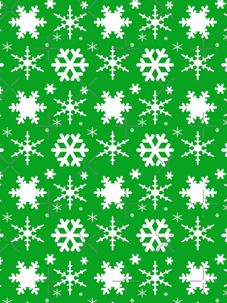 Snowflakes Green