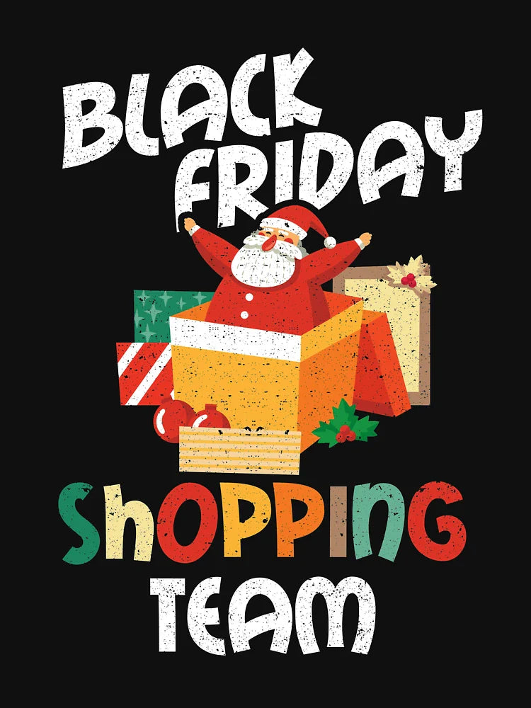 Black Friday Shopping Team Christmas Gift Holiday