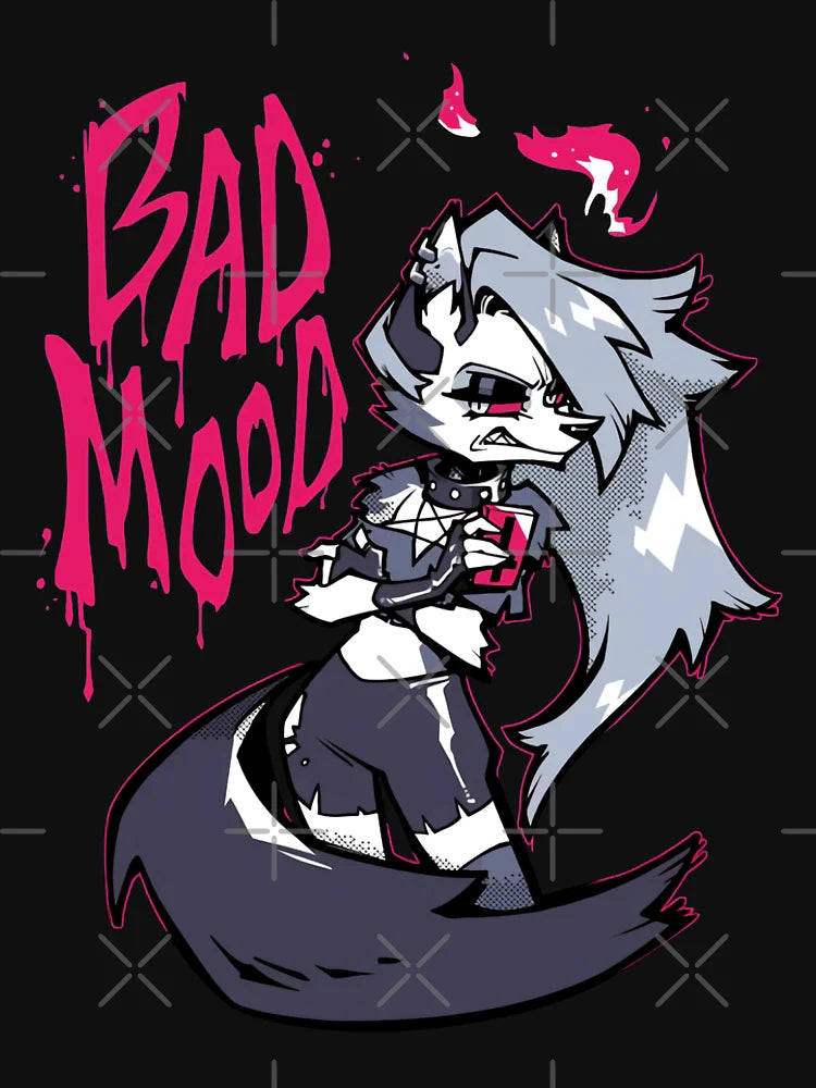 Hazbin Hotel Helluva boss loona s Bad Mood T-Shirts Gift For Fans, For Men and Women