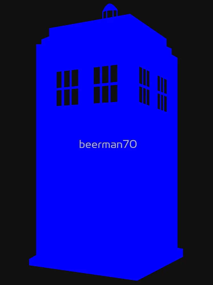 Blue English Police Box