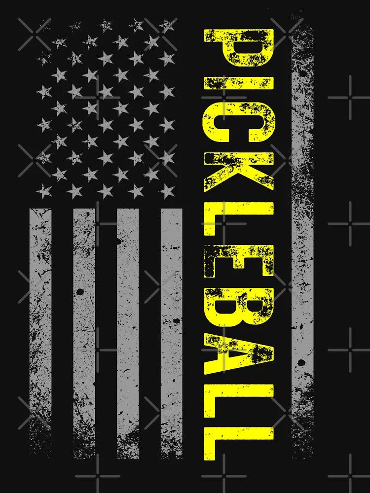 American Flag US 4th Of July Pickleball Funny Pickleball