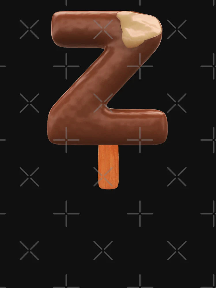 Z Ice Cream Z Letter 3d Alphabet Chocolate