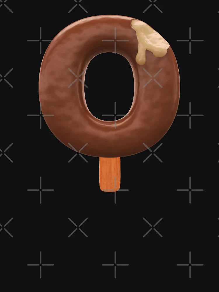 O Ice Cream O Letter 3d Alphabet Chocolate