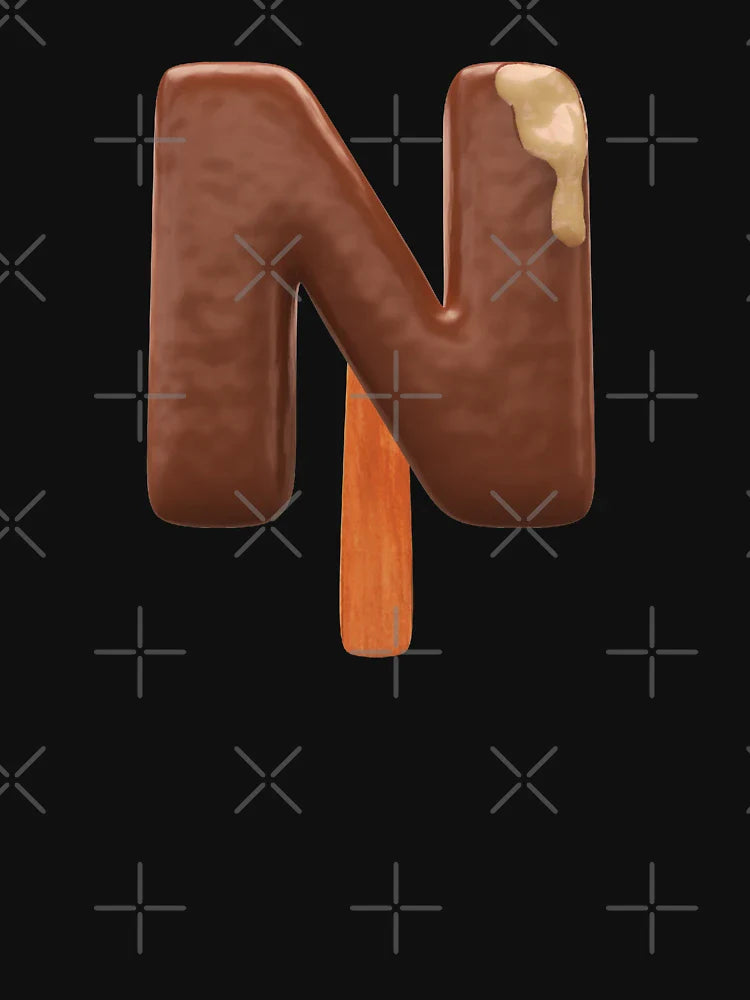 N Ice Cream N Letter 3d Alphabet Chocolate