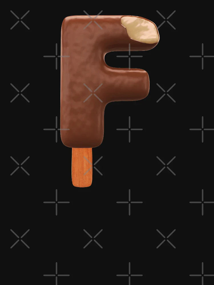 F Ice Cream F Letter 3d Alphabet Chocolate