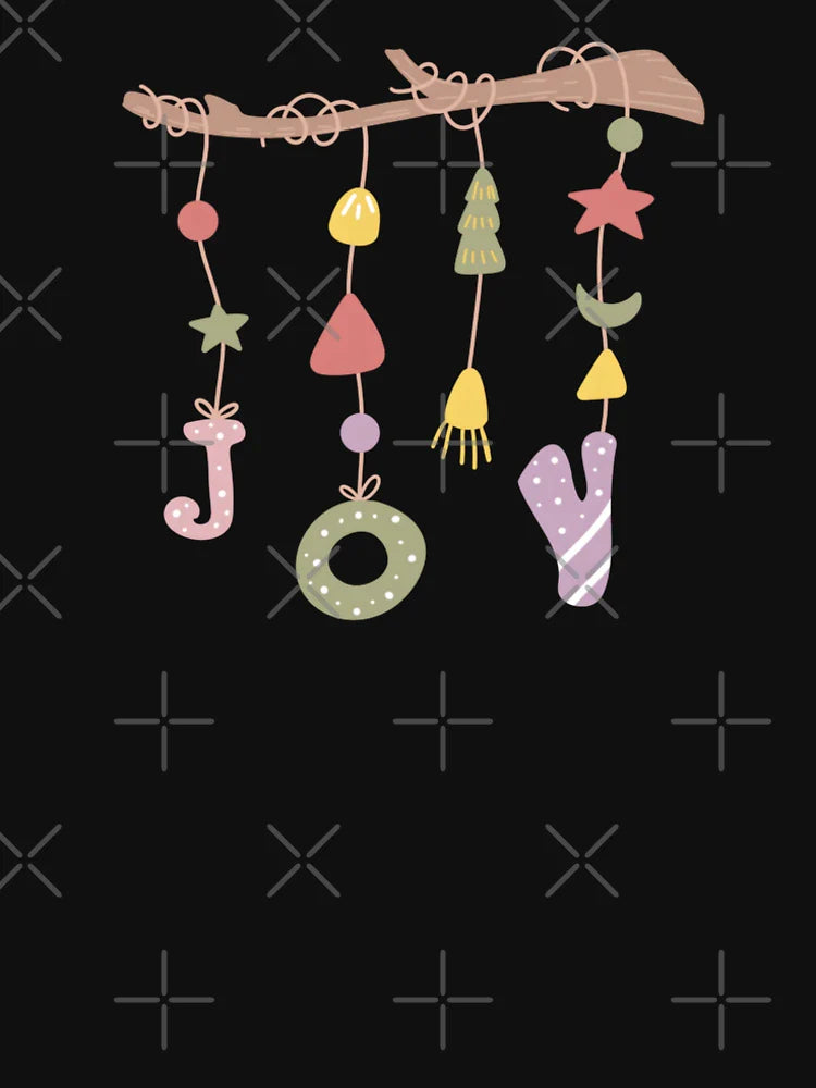 Christmas Joy Ornaments - Festive Branch Design