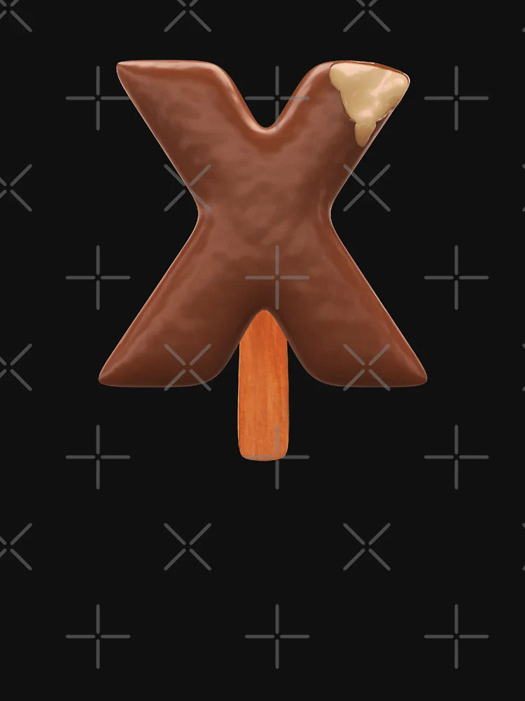 X Ice Cream X Letter 3d Alphabet Chocolate