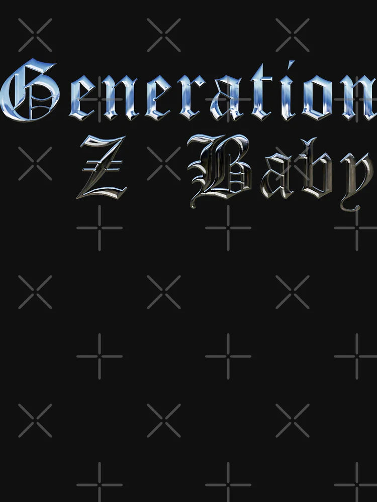 Generation Z Baby | 3D Chrome Typography